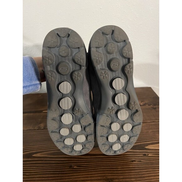 Skechers GO STEP Lace Up Suede Grey Charcoal Women Size 11 - Picture 6 of 7